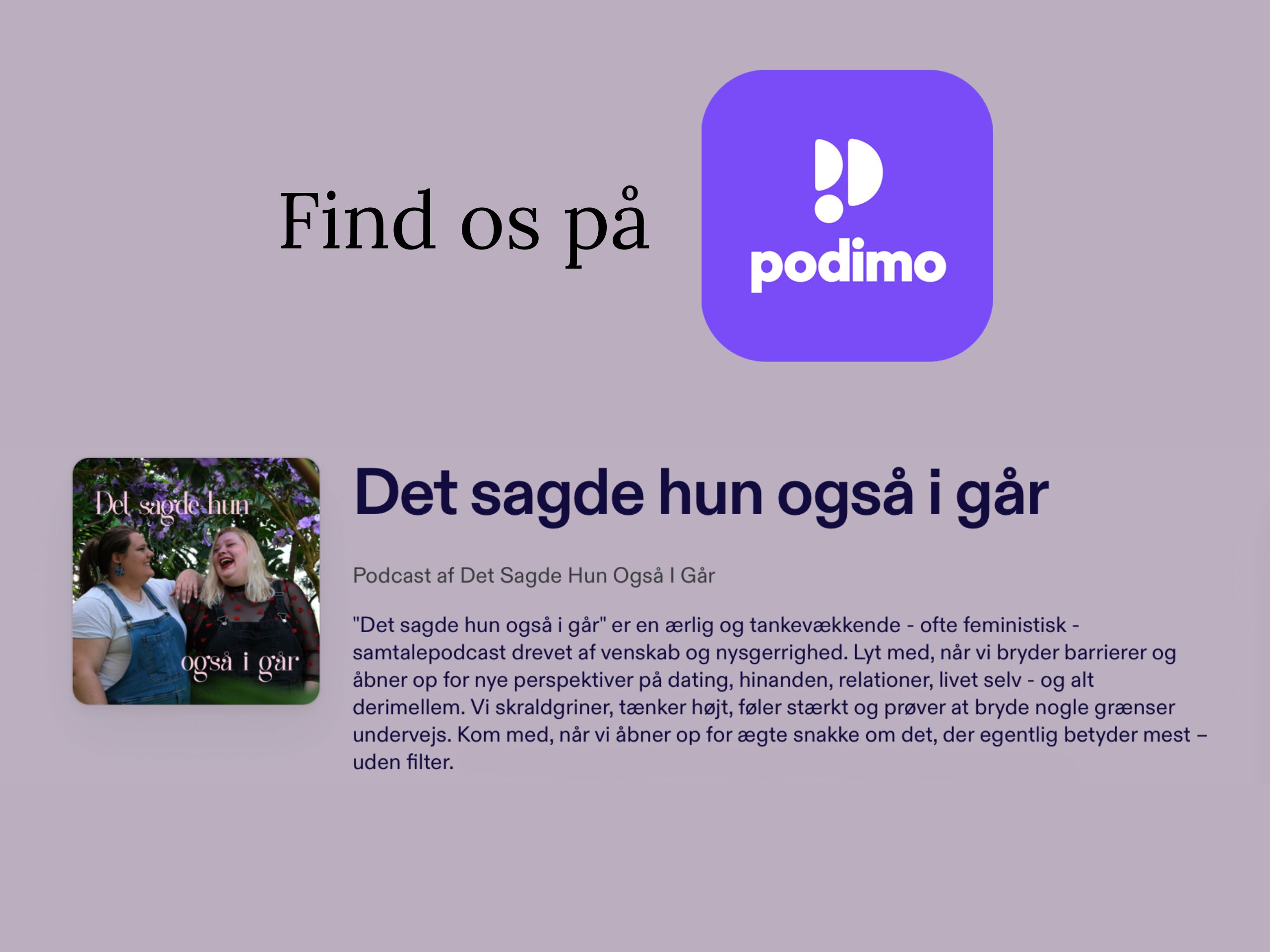 Find os på Podimo